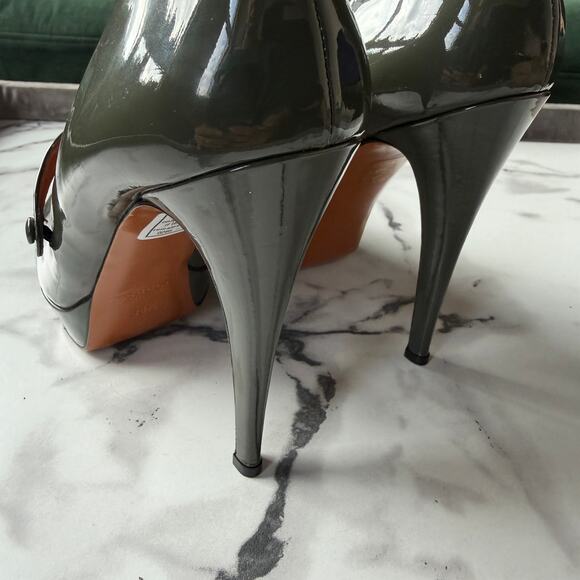 Gucci Vernice Crystal Betty Mary-Jane Platform Pumps Size 38.5 - Picture 7 of 10